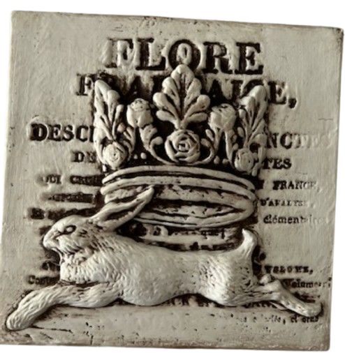 Hare & Crown Decorative Mini  Wall Tile - 4.7"x4.7"x0.5" - Made to Order